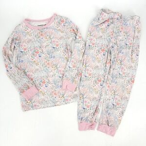Magnetic Me Floral Unicorn Modal Pajama Set Long Sleeve Pants 3T